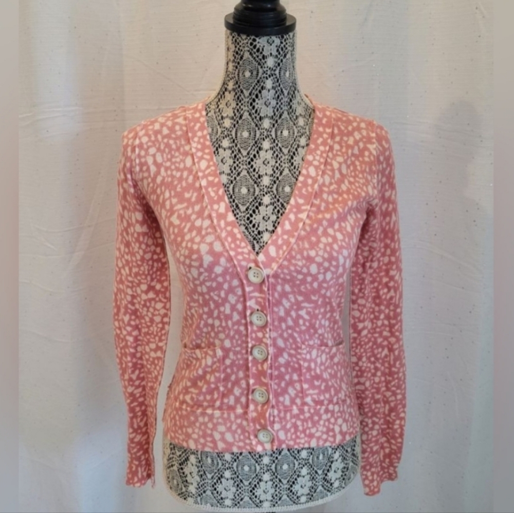 🔴BCBC Pink Button-Up Women's Cardigan